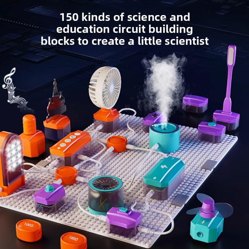 Science Kit - Circuit Experiment Bouwstenen Speelgoed Assemblage Wetenschapsexperiment