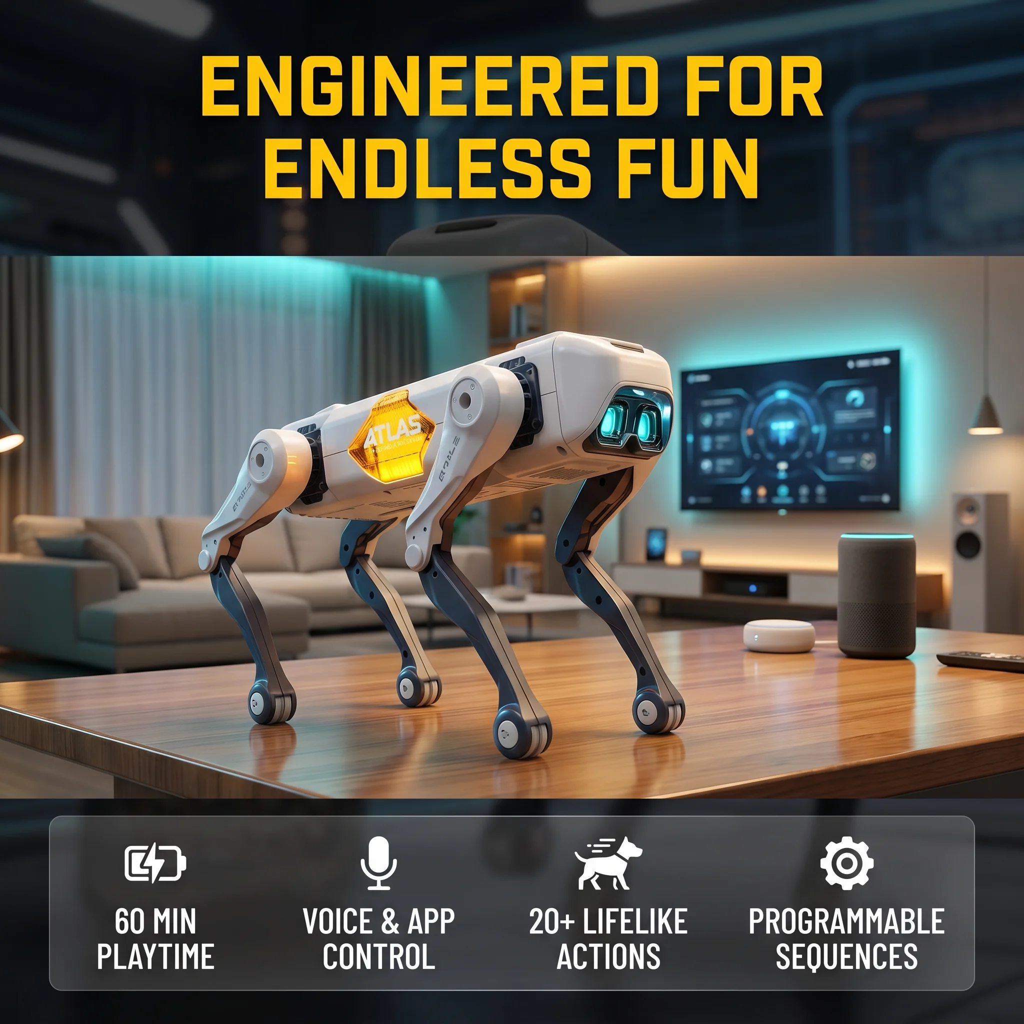 Science Robotics - AI Slimme Robot Hond, Spraak- &