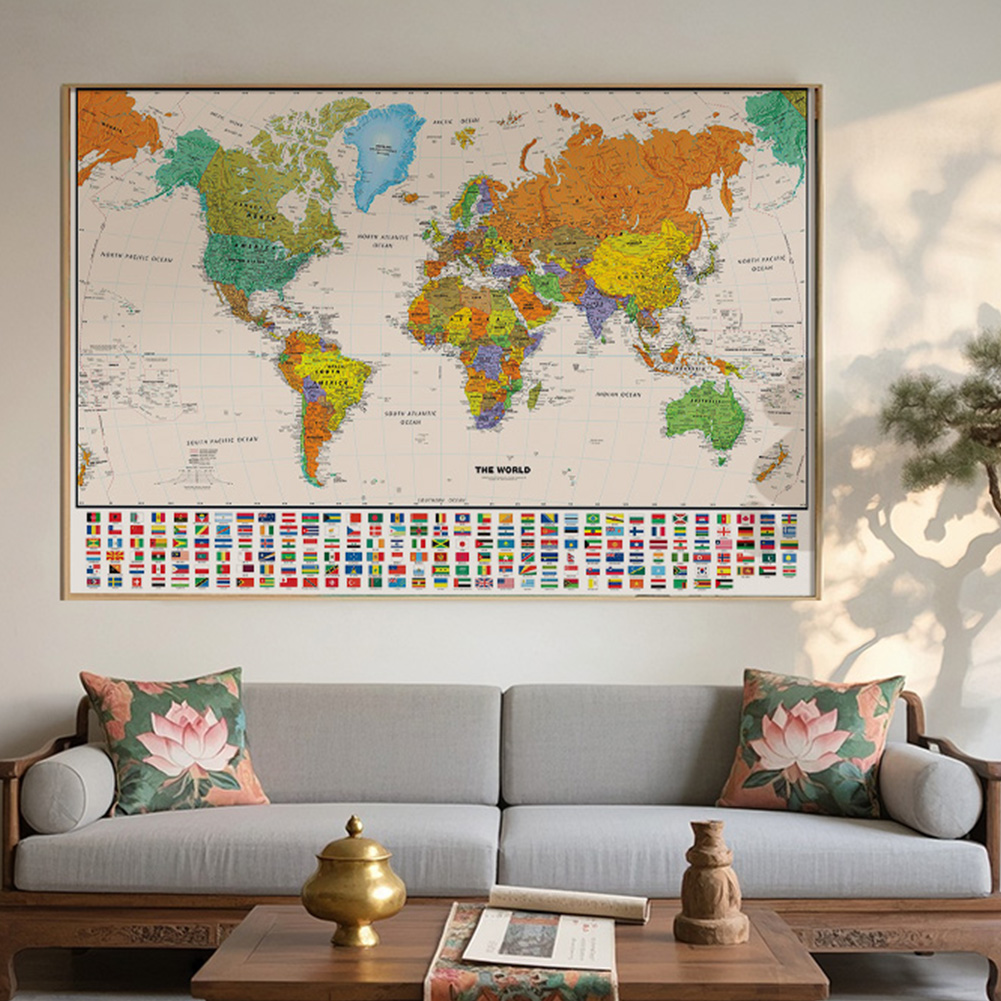 100 * 70 cm wereldkaart klassi - Star Map Poster recensie en prijs