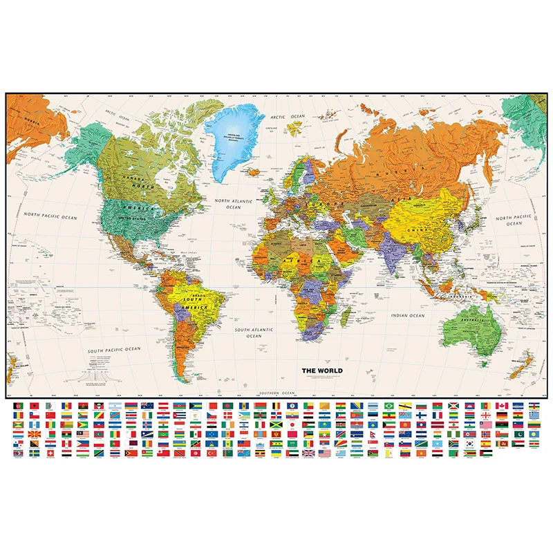 100 * 70 cm wereldkaart klassi - Star Map Poster recensie en prijs