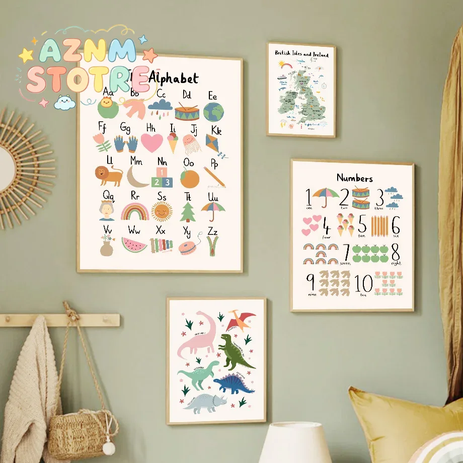 Dierenwereldkaart Dinosaurus A - Star Map Poster recensie en prijs